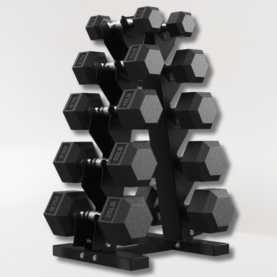Finique™ Premium Dumbbell Set with Rack