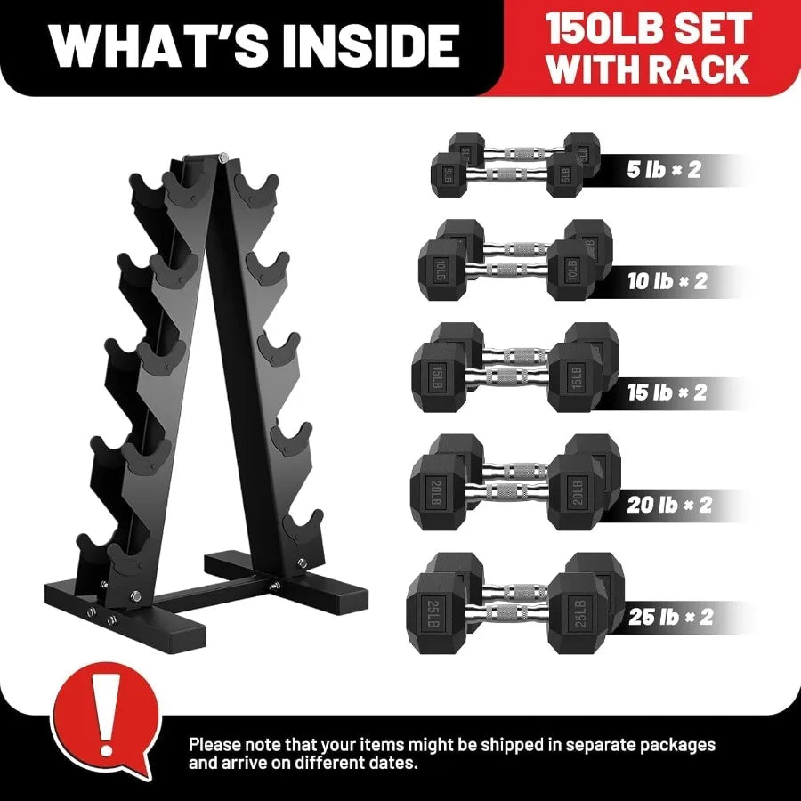 Finique™ Premium Dumbbell Set with Rack